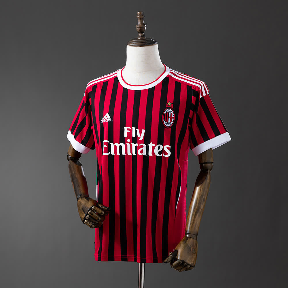 Camiseta AC Milan 11/12 Local Retro - Vista frontal