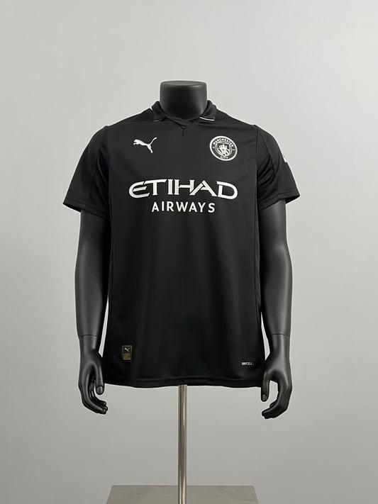 Camiseta Manchester City 25/26 Visitante Negro - Vista frontal