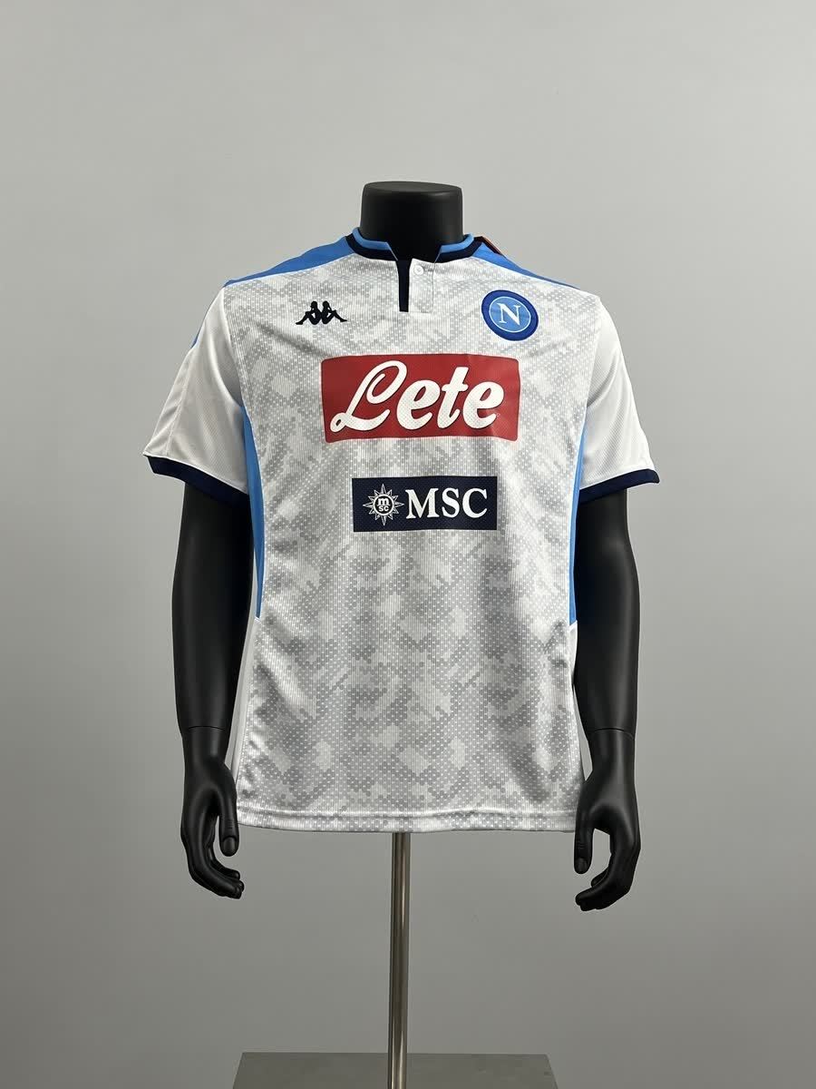 Camiseta Napoli 19/20 Blanco Retro - Vista frontal