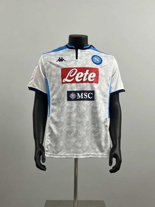 Camiseta Napoli 19/20 Blanco Retro - Vista frontal