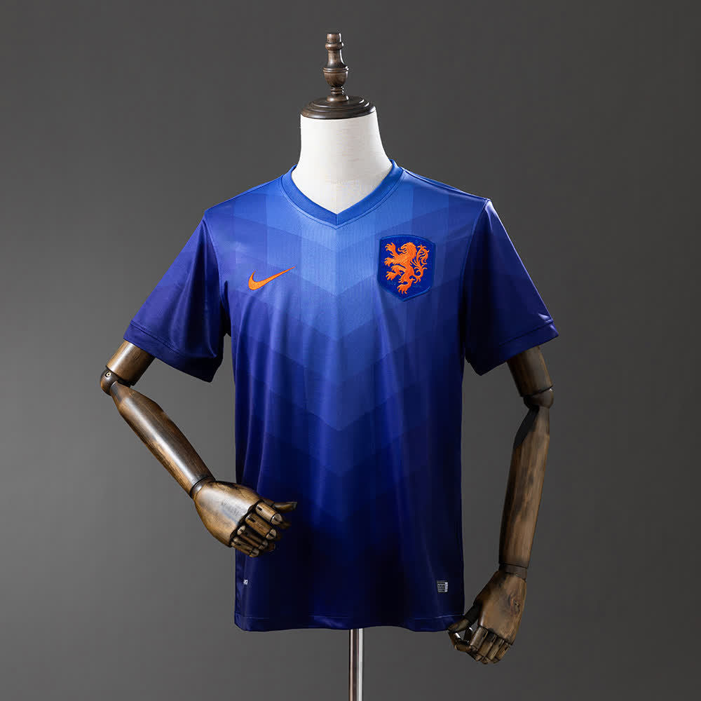 Camiseta Países Bajos 2014 Visitante Retro - Vista frontal