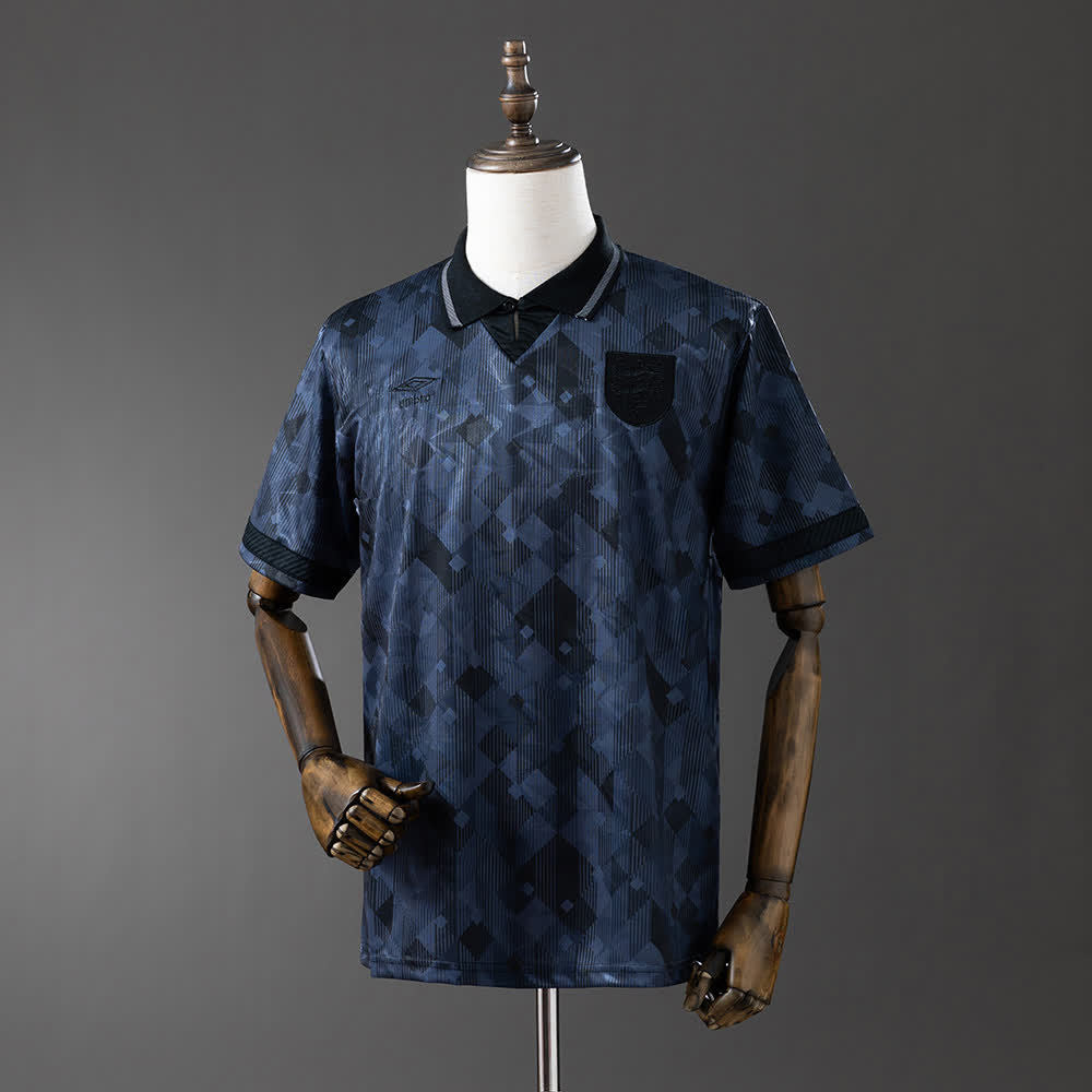 Camiseta Inglaterra 1990 Negro Retro - Vista frontal