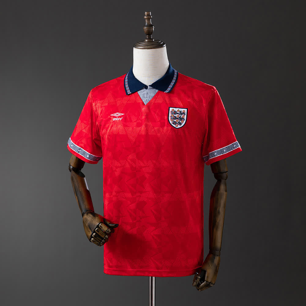 Camiseta Inglaterra 1990 Visitante Retro - Vista frontal