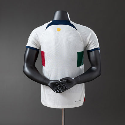 Camiseta Portugal 2022 Visitante Retro - Vista posterior