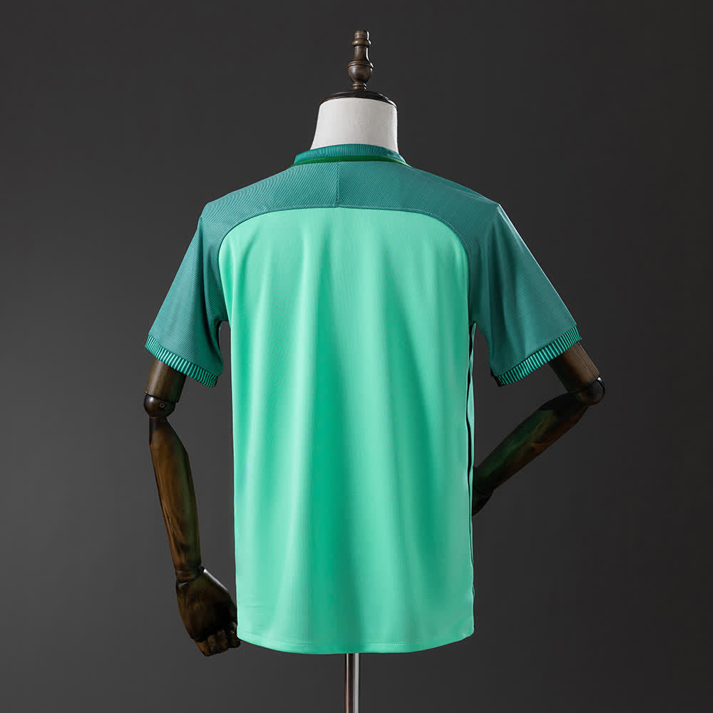 Camiseta Portugal 2016 Visitante Retro - Vista posterior