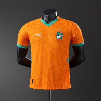 Camiseta Costa de Marfil 2025 Local, Versión Jugador - Vista frontal