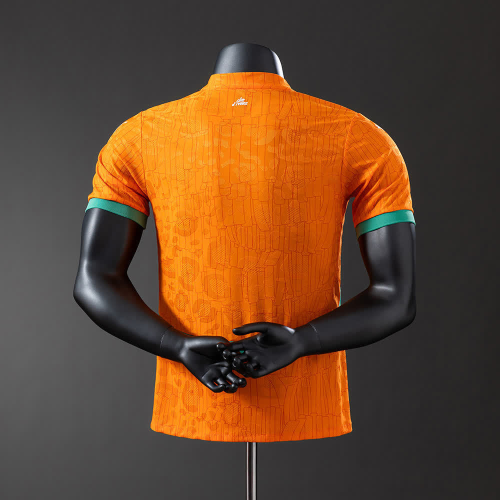Camiseta Costa de Marfil 2025 Local, Versión Jugador - Vista posterior