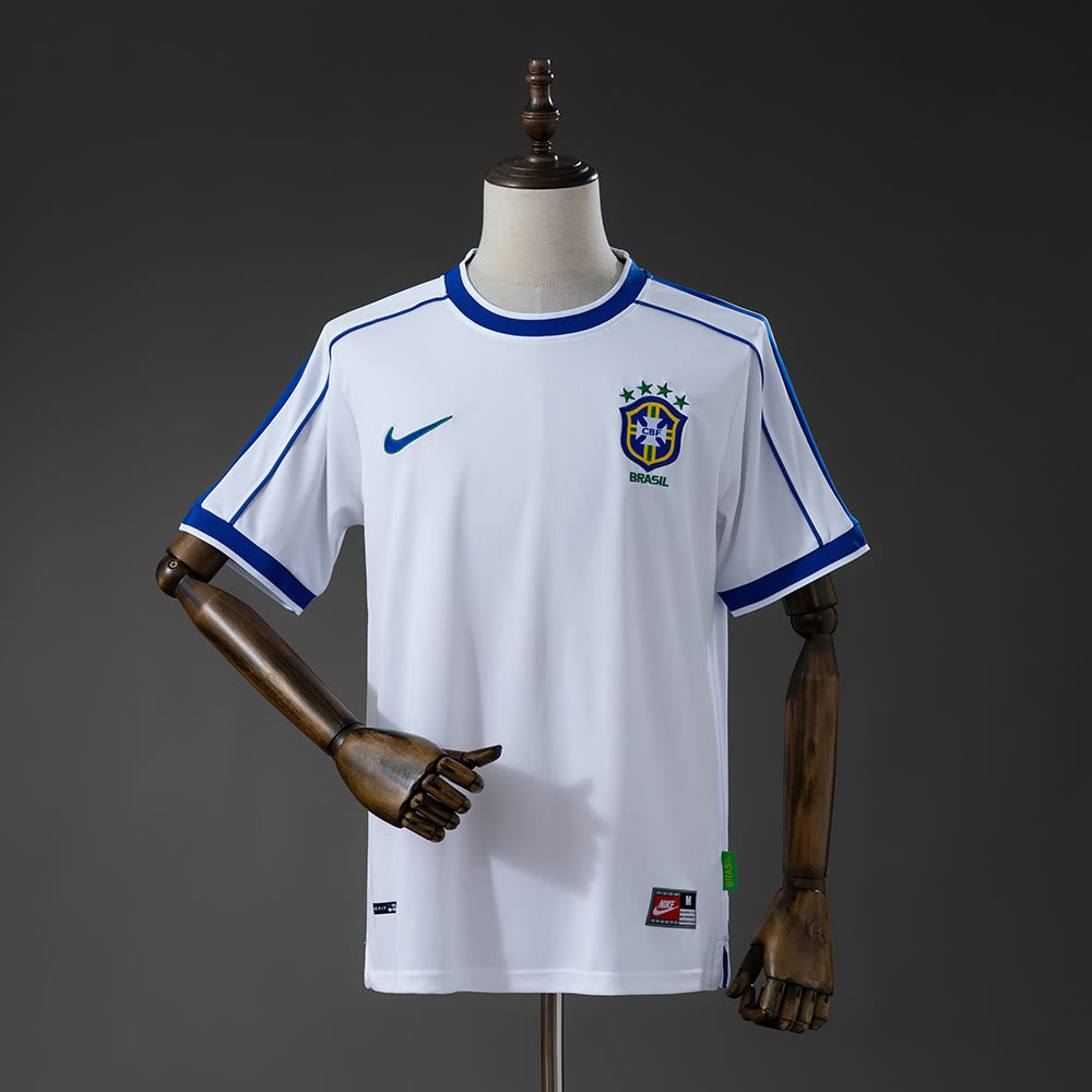 Camiseta Brasil 1998 Visitante Retro - Vista frontal