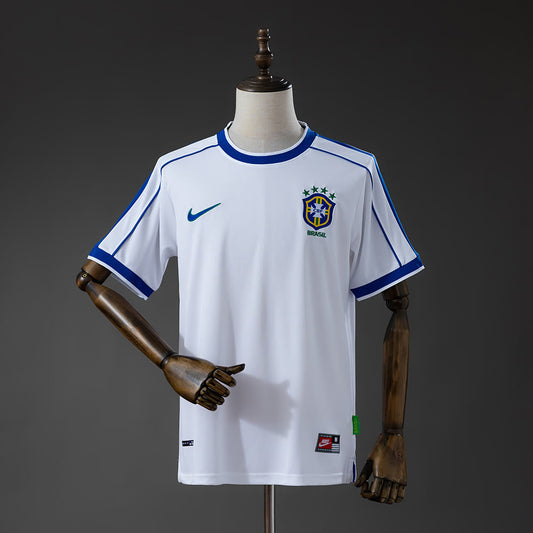Camiseta Brasil 1998 Visitante Retro - Vista frontal