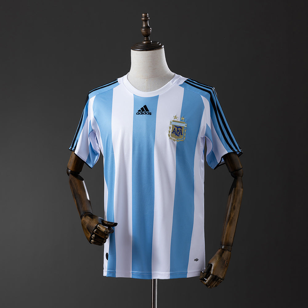 Camiseta Argentina 08/10 Local Retro - Vista frontal