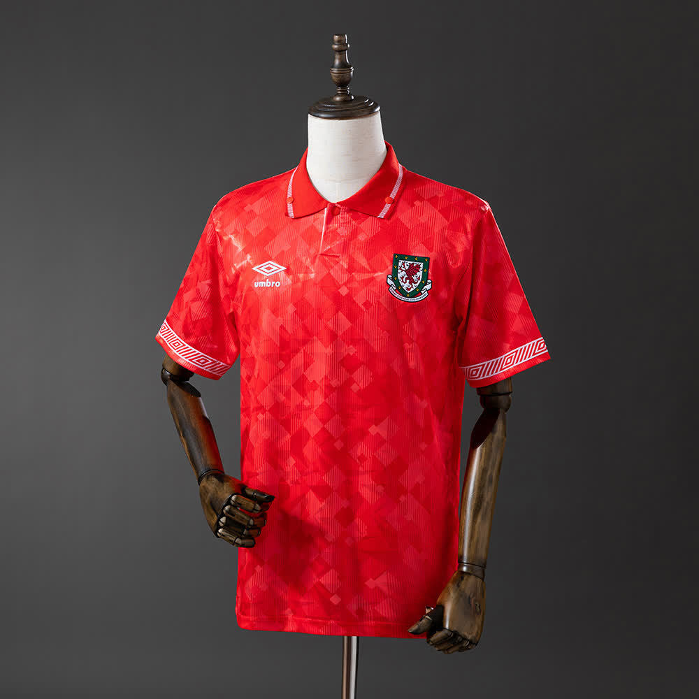 Camiseta Gales 90/92 Local Retro - Vista frontal