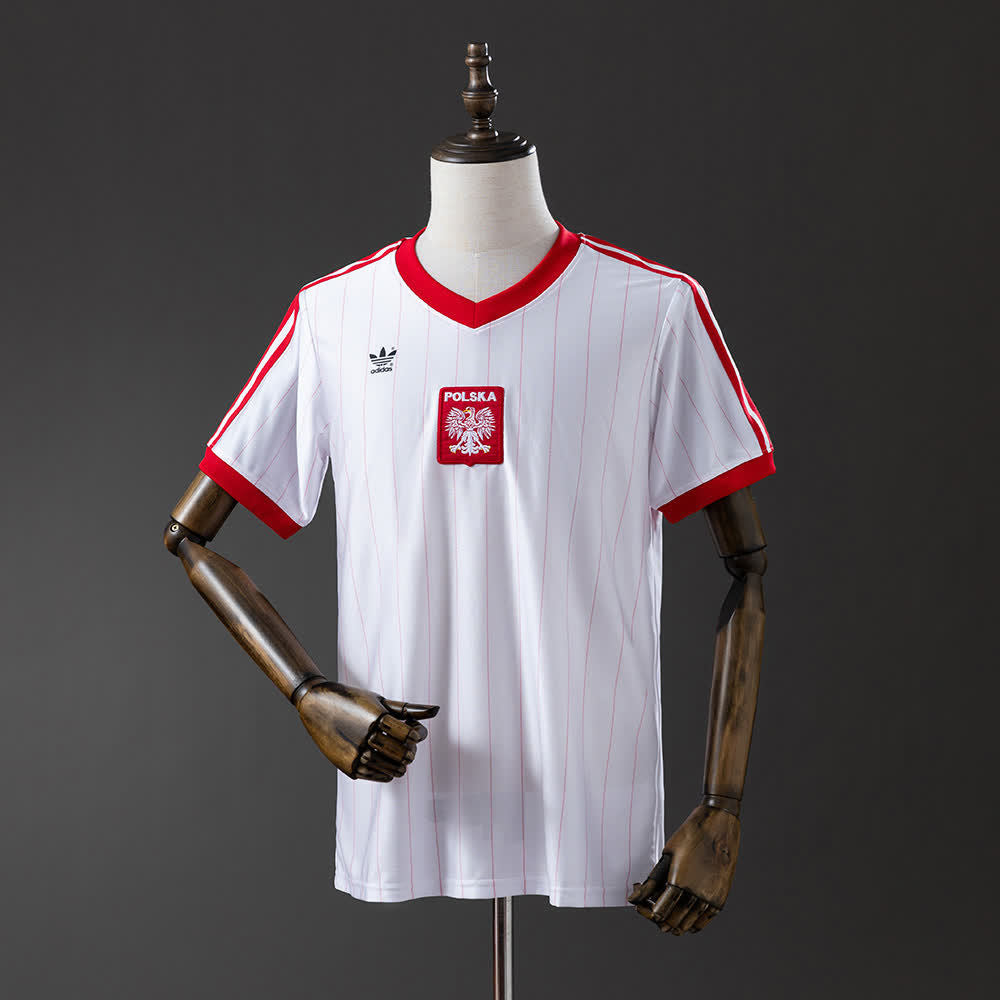Camiseta Polonia 1982 Local Retro - Vista frontal