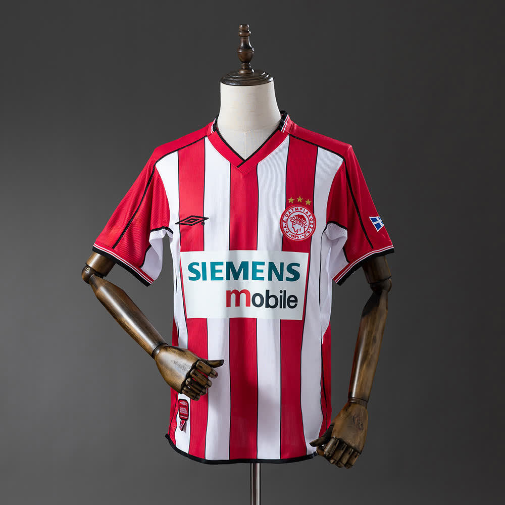 Camiseta Olympiacos 02/03 Local Retro - Vista frontal