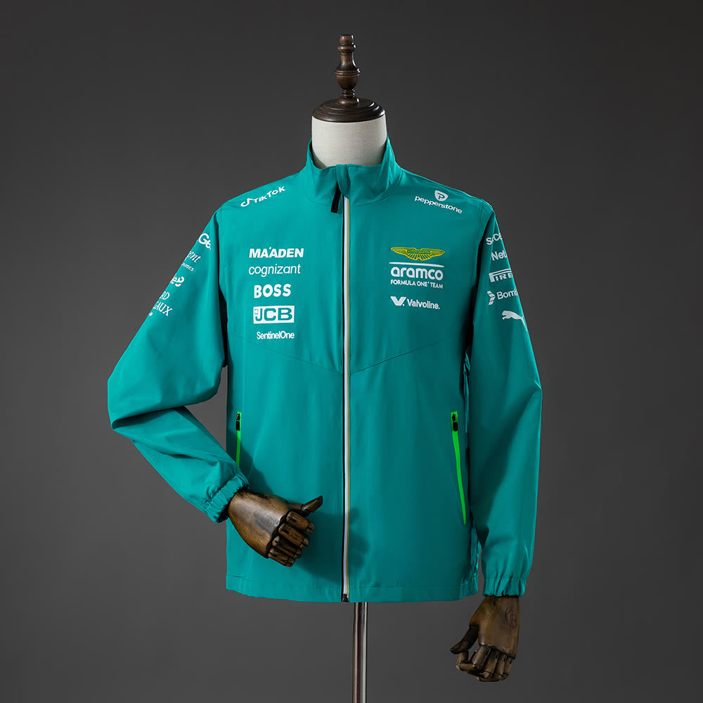 Rompevientos Aston Martin Aramco 2025 F1 Verde - Vista frontal