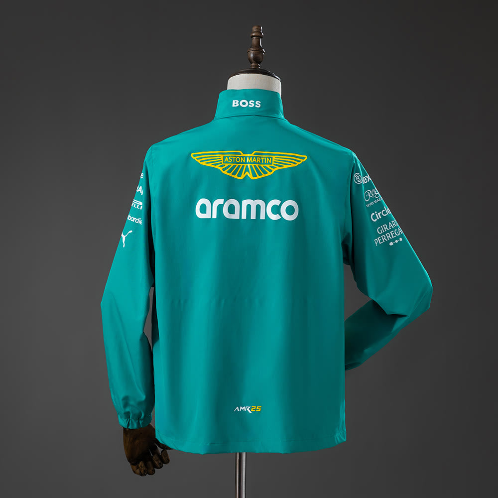 Rompevientos Aston Martin Aramco 2025 F1 Verde - Vista posterior