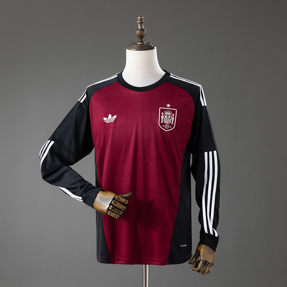Camiseta España 2026 Portero Rojo Manga Larga - Vista frontal