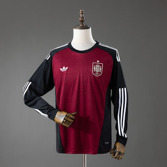 Camiseta España 2026 Portero Rojo Manga Larga - Vista frontal