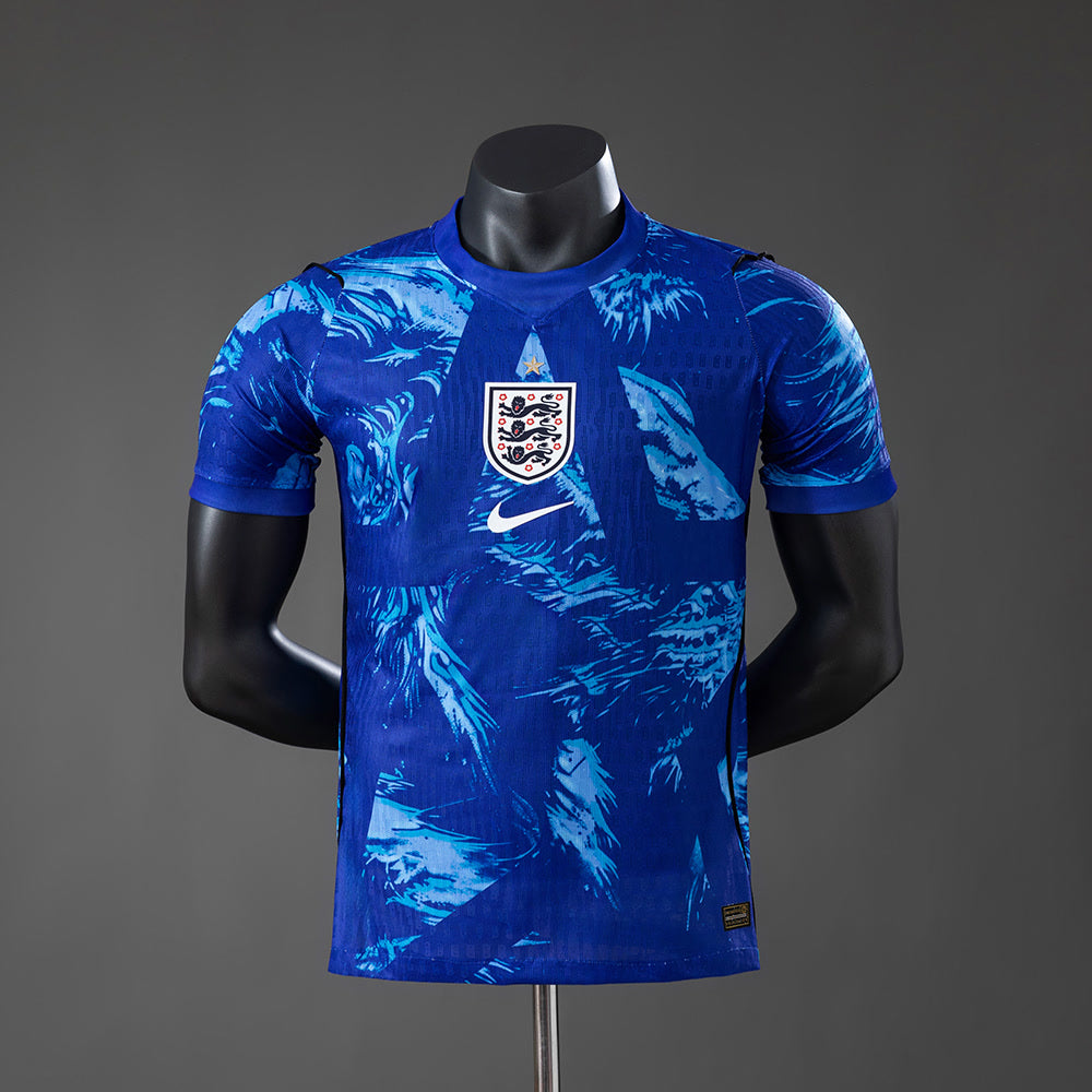 Camiseta Inglaterra 2026 Portero Azul, Versión Jugador - Vista frontal