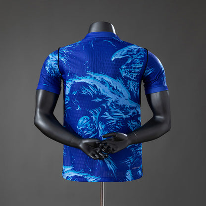Camiseta Inglaterra 2026 Portero Azul, Versión Jugador - Vista posterior