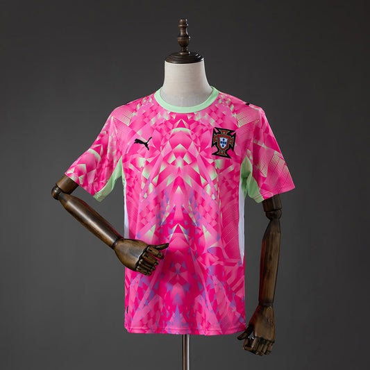 Camiseta Portugal 2026 Portero Rosa - Vista frontal