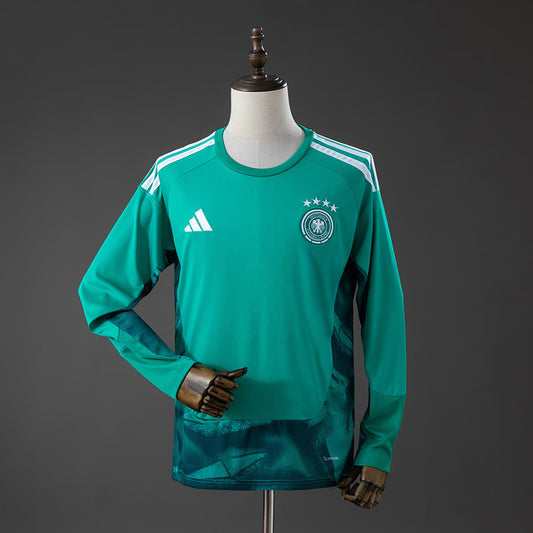 Camiseta Alemania 2026 Portero Verde Manga Larga - Vista frontal