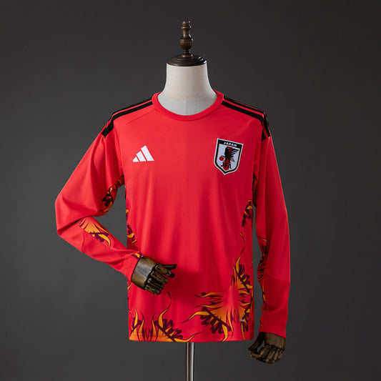 Camiseta Japón 2026 Portero Rojo Manga Larga - Vista frontal
