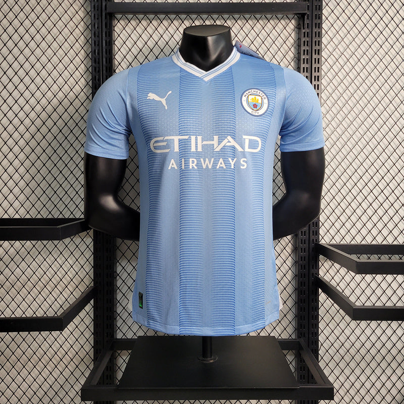 Camiseta Manchester City 23/24 Local, Versión Jugador - Vista frontal