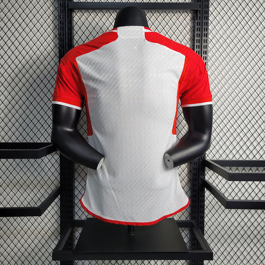 Camiseta Bayern Múnich 23/24 Blanca, Versión Jugador - Vista posterior
