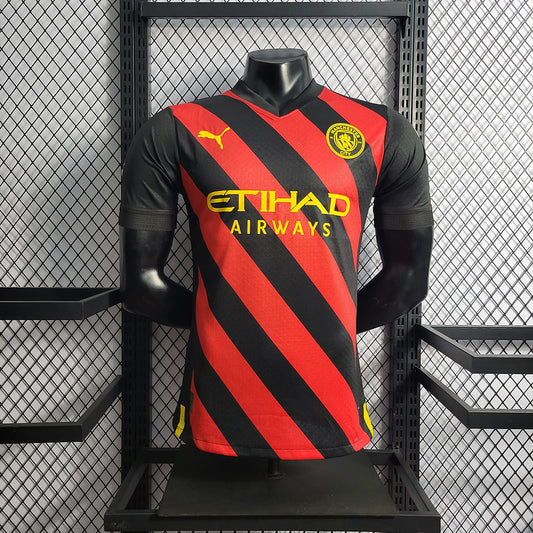 Camiseta Manchester City 22/23 Visitante, Versión Jugador - Vista frontal