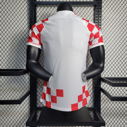 Camiseta Croacia 2022 Local, Versión Jugador - Vista posterior
