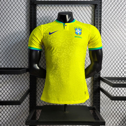 Camiseta Brasil 2022 Local, Versión Jugador - Vista frontal