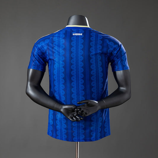 Camiseta Suecia 2026 Visitante, Versión Jugador - Vista posterior