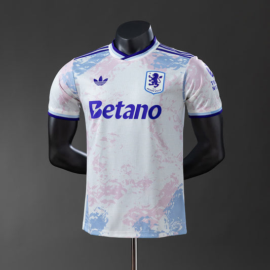 Camiseta Aston Villa 25/26 Visitante, Versión Jugador - Vista frontal