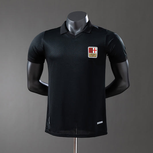 Camiseta AC Milan 125º Aniversario Negra, Versión Jugador - Vista frontal
