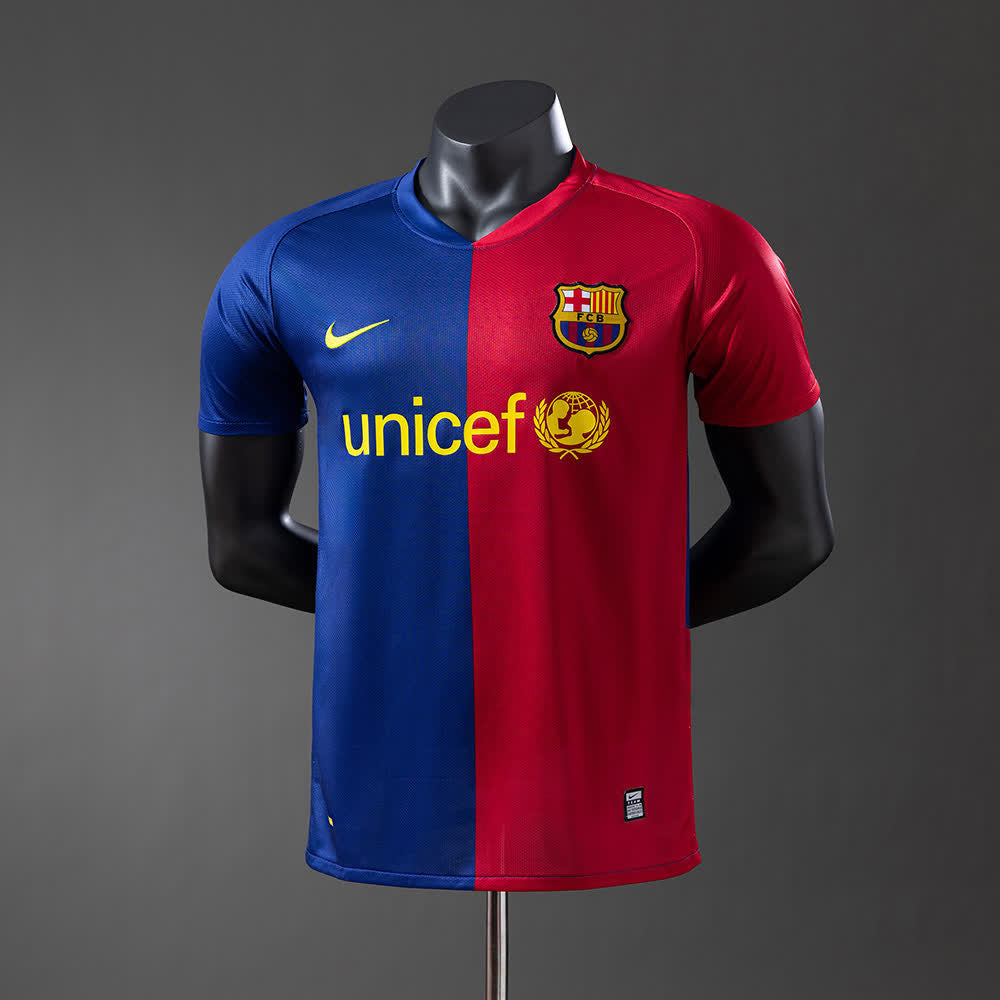 Camiseta FC Barcelona 2006/07 Local Retro, Versión Jugador - Vista frontal