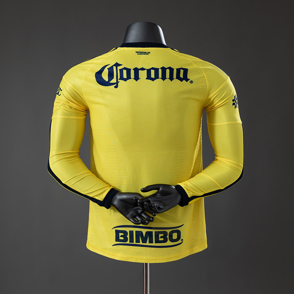 Camiseta Club América 26/27 Local Manga Larga, Versión Jugador - Vista posterior