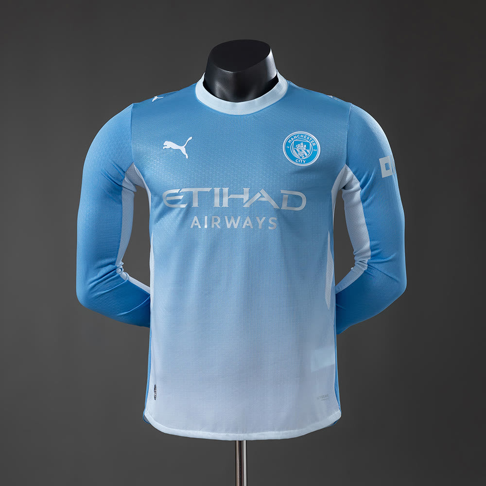Camiseta Manchester City 26/27 Local Manga Larga, Versión Jugador - Vista frontal