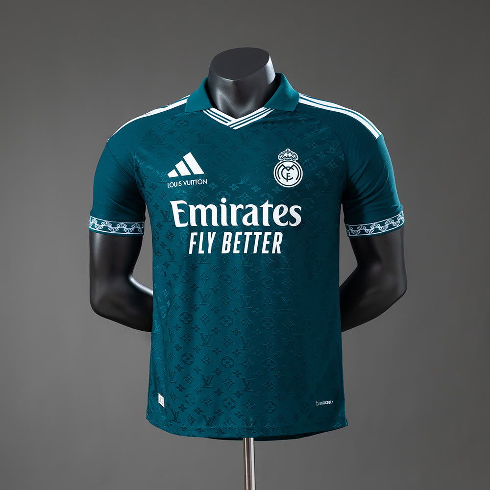 Camiseta Real Madrid 26/27 Edición Especial Verde Oscuro, Versión Jugador - Vista frontal