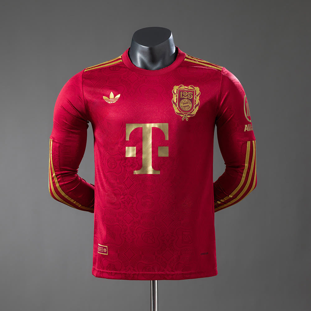 Camiseta Bayern Munich 25/26 125 Aniversario Manga Larga, Versión Jugador - Vista frontal