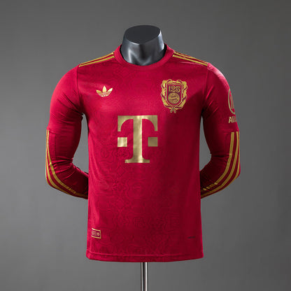 Camiseta Bayern Munich 25/26 125 Aniversario Manga Larga, Versión Jugador - Vista frontal
