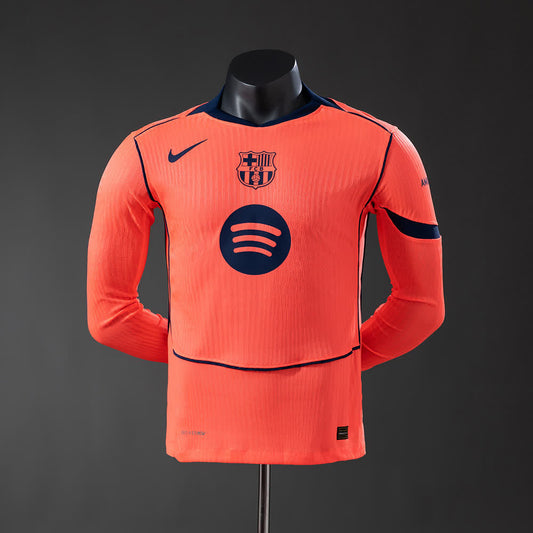 Camiseta FC Barcelona 25/26 Tercera Manga Larga, Versión Jugador - Vista frontal