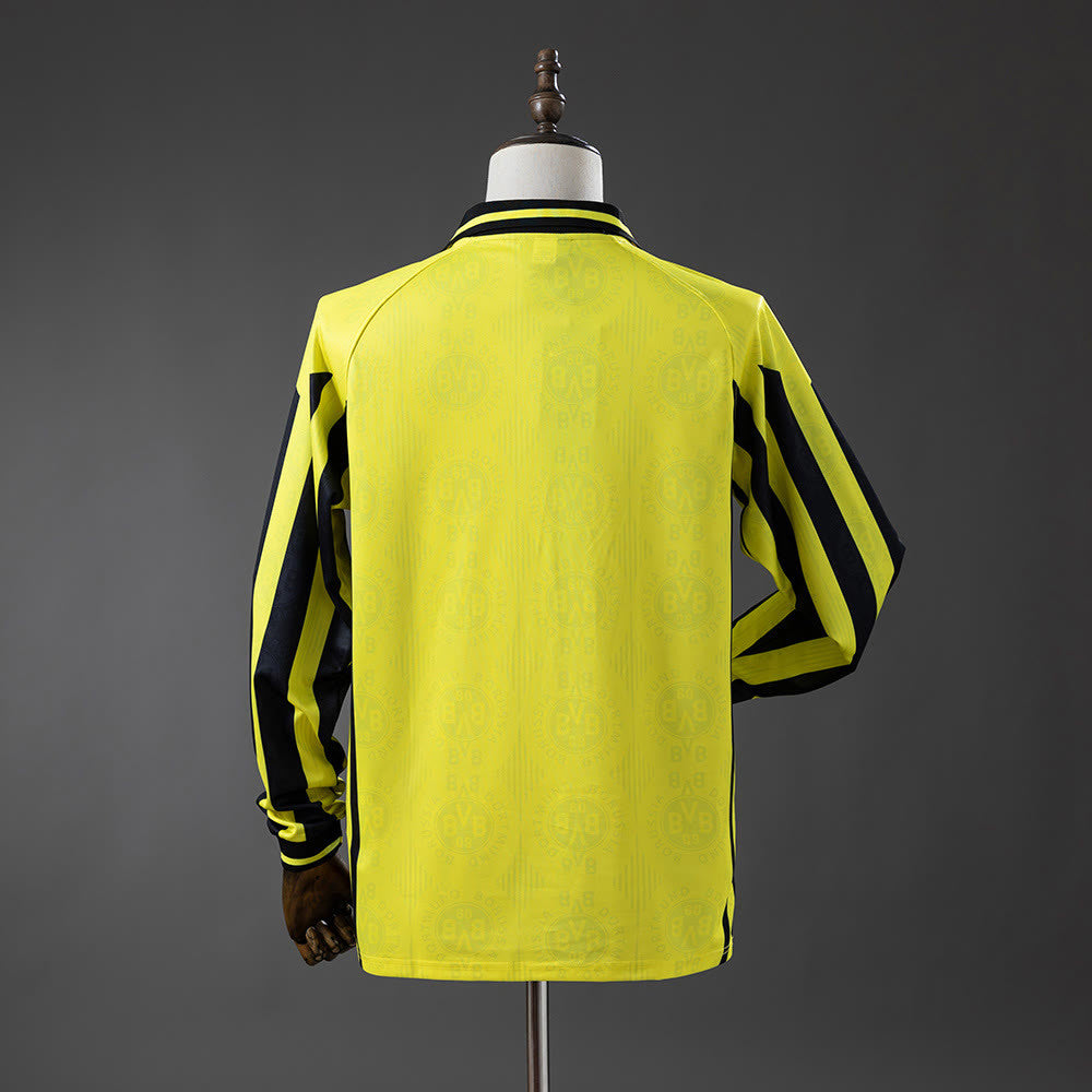 Camiseta Borussia Dortmund 96/97 Local Retro Manga Larga - Vista posterior