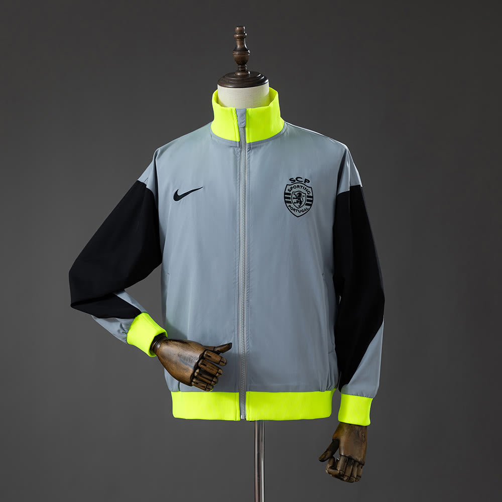 Rompevientos Sporting CP 25/26 Gris - Vista frontal