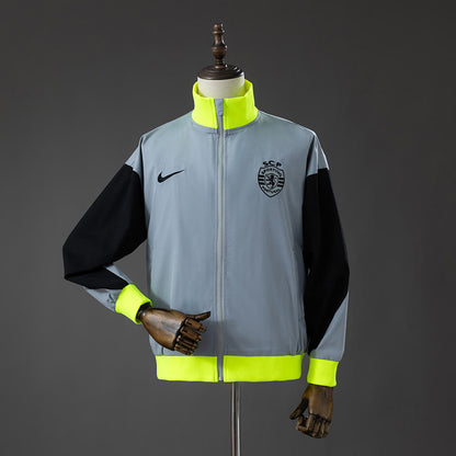 Rompevientos Sporting CP 25/26 Gris - Vista frontal