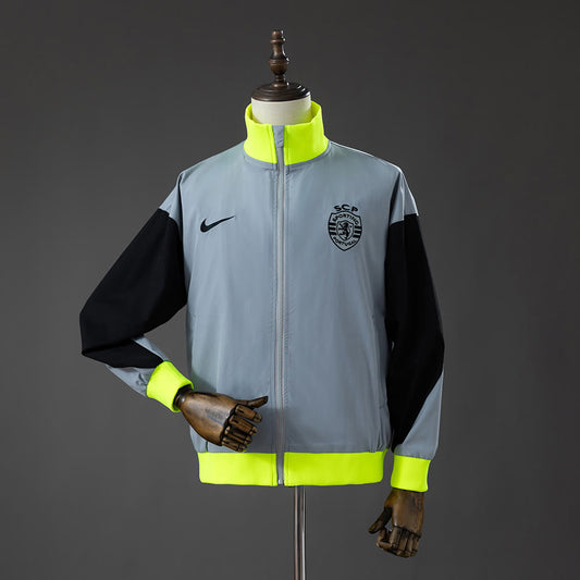 Rompevientos Sporting CP 25/26 Gris - Vista frontal