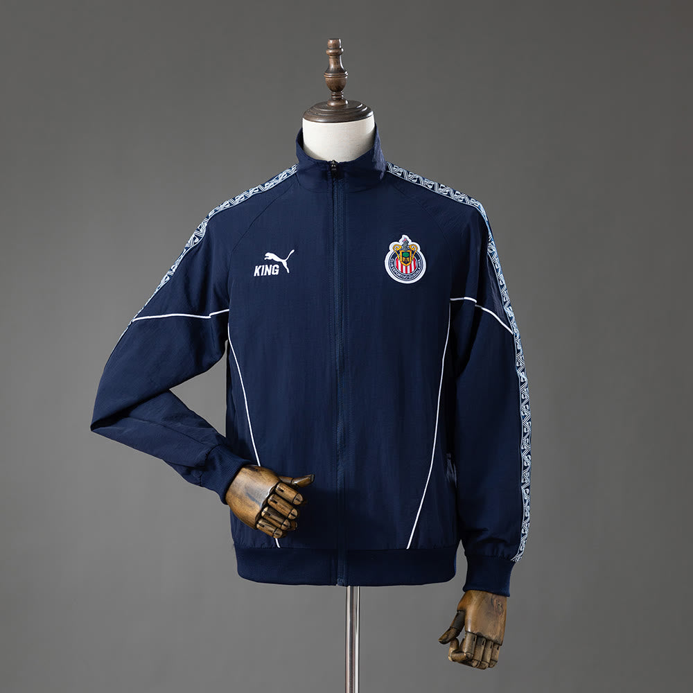 Rompevientos Chivas Guadalajara 2026 Azul Marino - Vista frontal