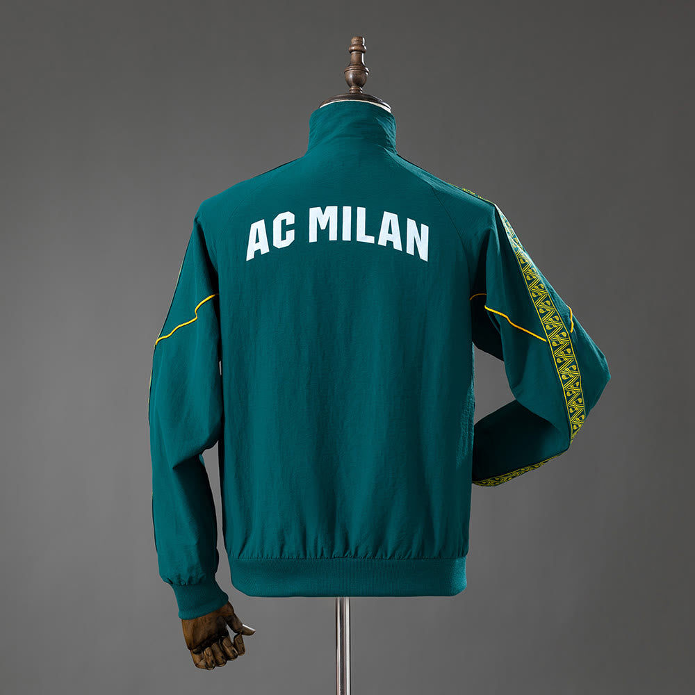 Rompevientos AC Milan 2026 Verde - Vista posterior