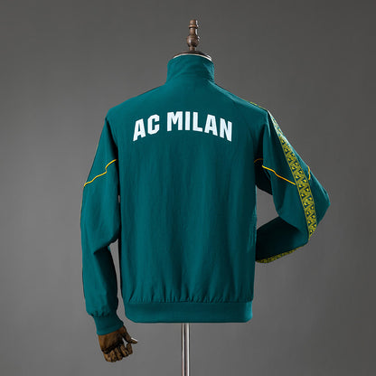 Rompevientos AC Milan 2026 Verde - Vista posterior