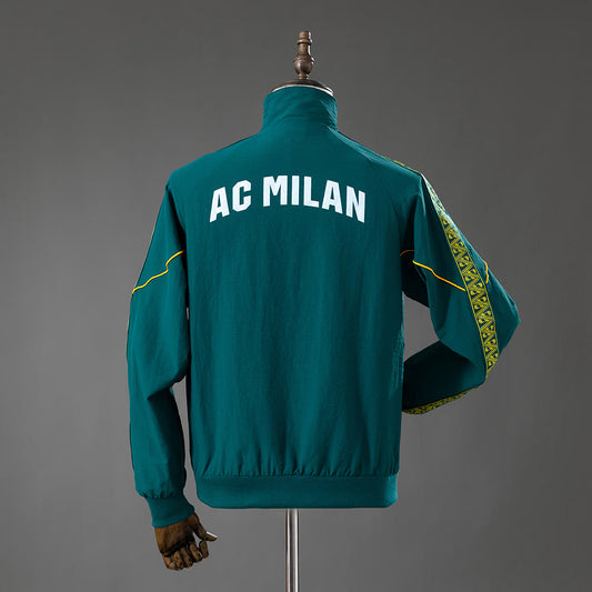 Rompevientos AC Milan 2026 Verde - Vista posterior
