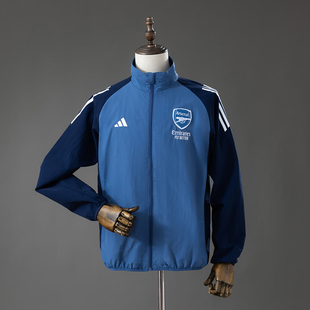 Rompevientos Arsenal 2026 Azul - Vista frontal